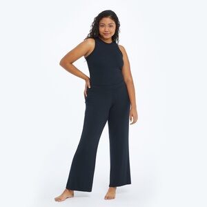 The Softest Ribbed Wide Leg Lounge Pant